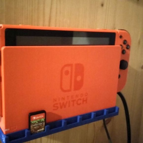 Nintendo Switch Dock Wall Mount and Cartridge Game Holder - Holds 7 Carts - Picture 2 of 16